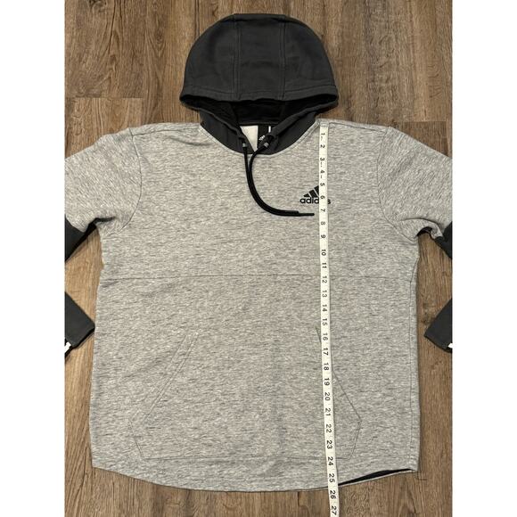 Adidas Mens Gray Hoodie Size Medium - Picture 11 of 11